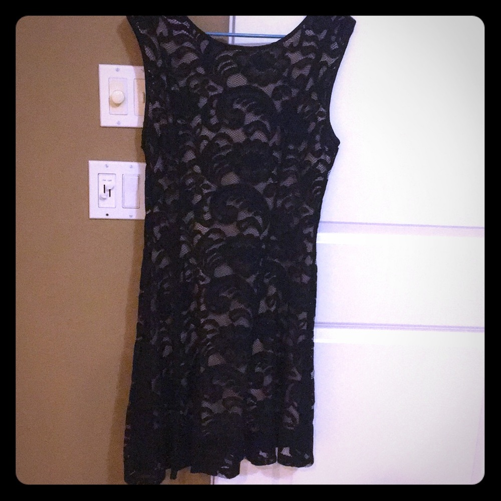 Black Lace Prom Dress